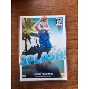 Anthony Edwards 2024-2025 Donruss Optic #7 Splash! - Minnesota Timberwolves